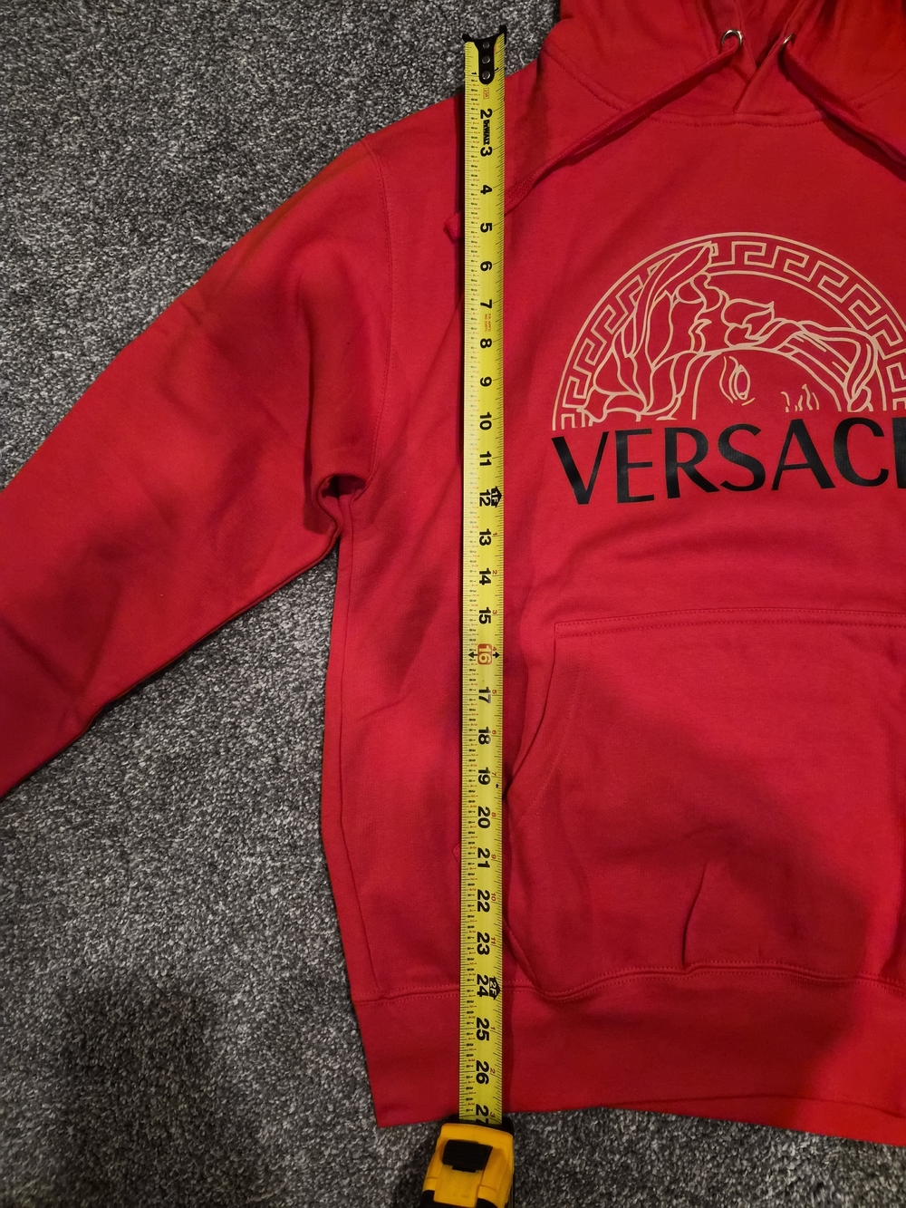 Versace Red Logo Hoodie - Picture 3 of 6